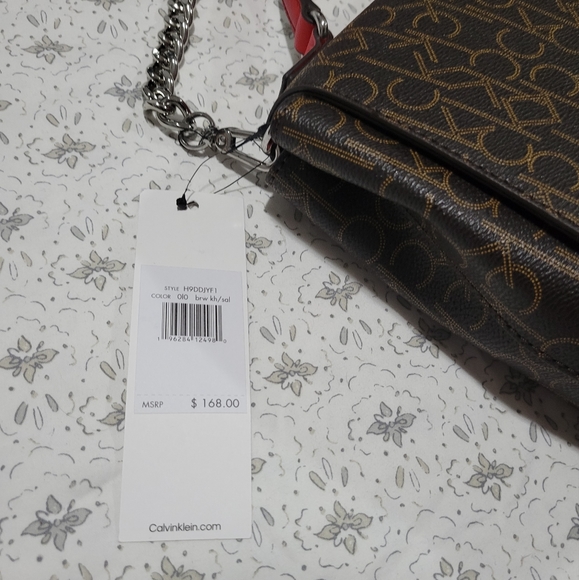 Calvin Klein Red Convertible Crossbody Satchel ❤️ - Picture 5 of 8